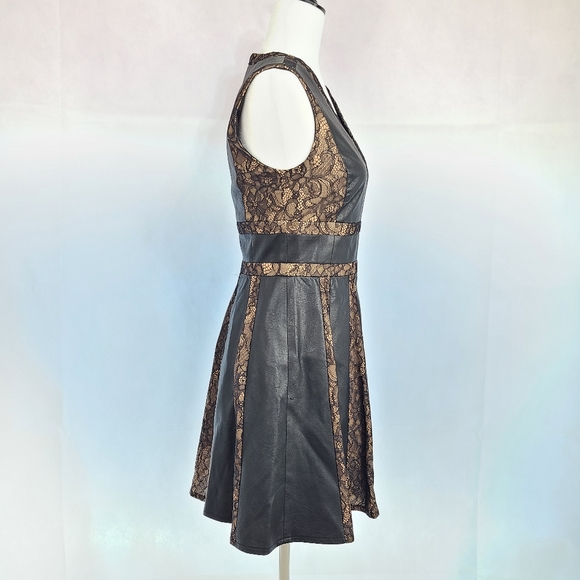 BCBG Max Azria VAL Faux-Leather Dress - Picture 6 of 9